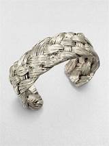Braided Silver Cuff Bracelet Images