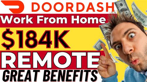 Doordash - $184K - Earn Money Online - REMOTE JOB - Work From Home