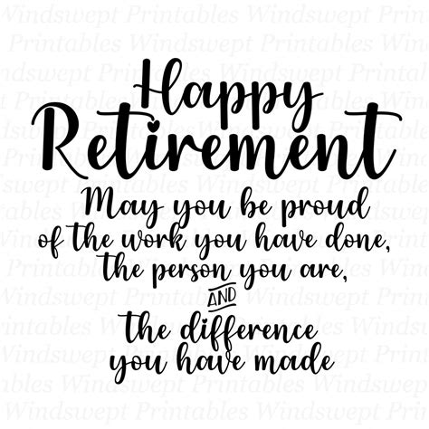Happy Retirement Clipart Be Proud Of The Work You Did Png Sublimation