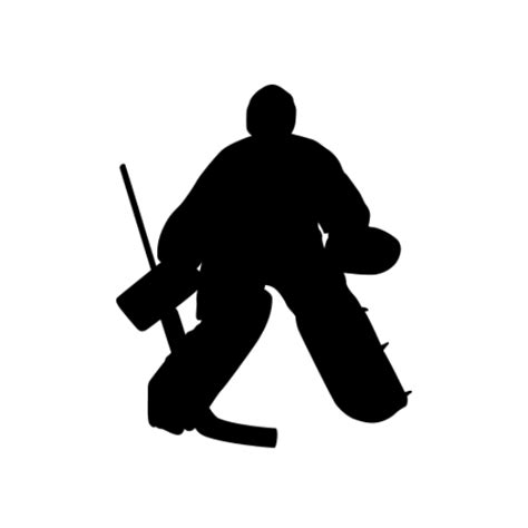 Hockey Goalie Silhouettes Life Size Decals Hockey Goalie Silhouette