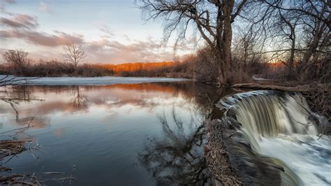 Wisconsin Clouds Nature Landscape Long Exposure Fall Sky