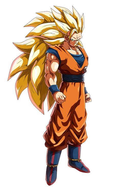 Goku Ssj3 Fighterz Style By Son Wuillkiu100 On Deviantart Personajes