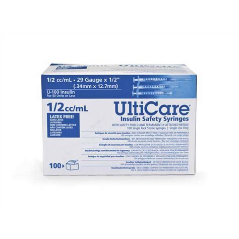 Ultimed Inc Insulin Safety Syringes Ult193292
