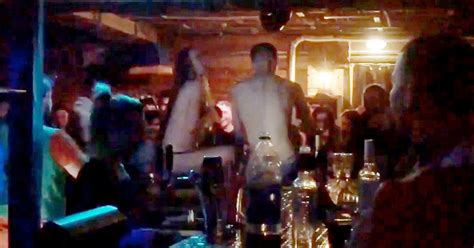 Naked Couple Filmed Having Sex On Nightclub Bar As Baying Crowd Cheers