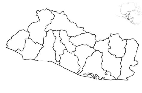 Mapa De El Salvador En Grande Para Imprimir Elsv