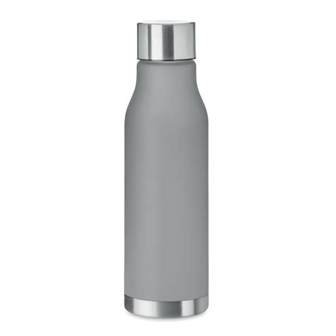 Glacier Drinking Water Bottle In Rpet 600ml With Rubberised Finish And