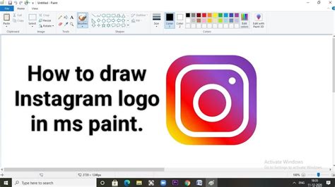 How To Draw Instagram Logo On Computer Using Ms Paint Ms Paint Me