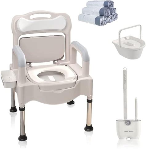 Best Portable Toilet Commode For Elderly Guides Of Gray
