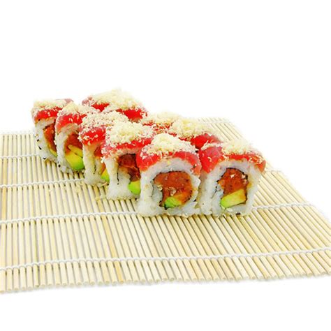 Maybe you would like to learn more about one of these? Crunchy spicy tuna Roll - KosherPrice