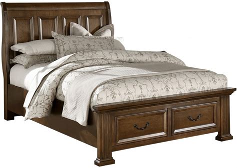 Woodlands Cherry King Sleigh Storage Bed From Virginia House Coleman Furniture