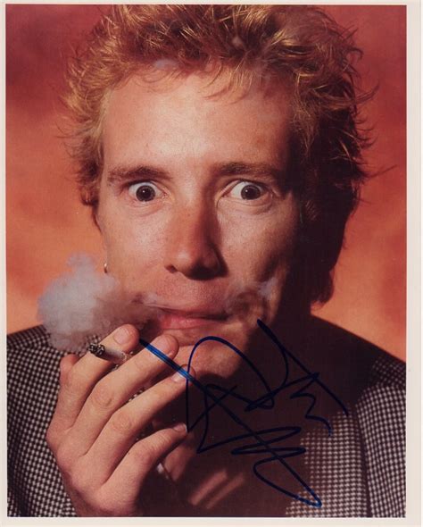 Lot Detail Sex Pistols Johnny Rotten Signed Photograph