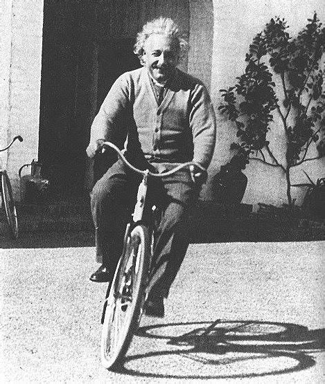 Albert Einstein Rode A Bike