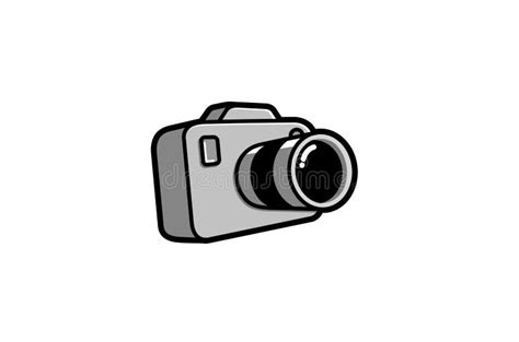 Creative Cute Camera Logo Design Symbol Vector Illustration Stock