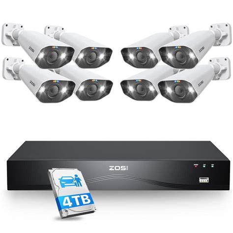 Zosi K Uhd Channel Up To Ch Tb Poe Nvr Surveillance System With