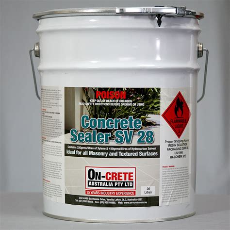 Concrete Sealer SV28 - On-Crete