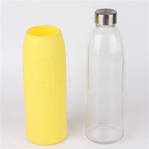 1 Liter Glass Water Bottle For Juice With Stainless Steel Cap Buy 1 Liter Glass Water Bottle