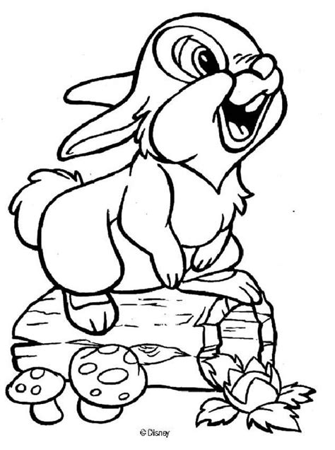 The best free, printable bambi coloring pages! BAMBI coloring pages - Thumper 9
