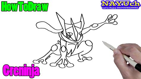 How To Draw Greninja Pokemon Easy Drawing Lesson For Beginners Youtube