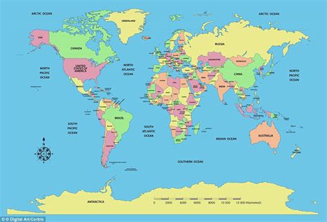 Pichaworld Map Shows Country Size Based On Population And Not Land