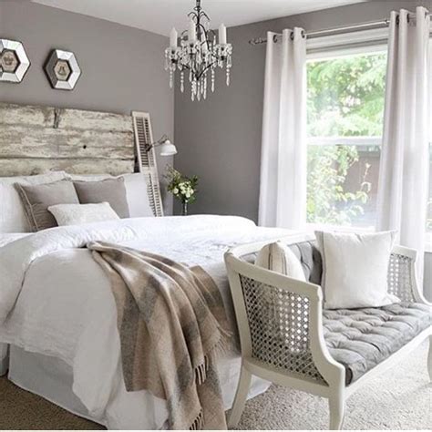 Mixing Rustic And Chic Loving The Warm Light Gray Wall Color White