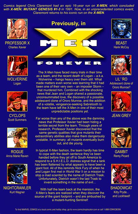 read online x men forever 2009 comic issue 8