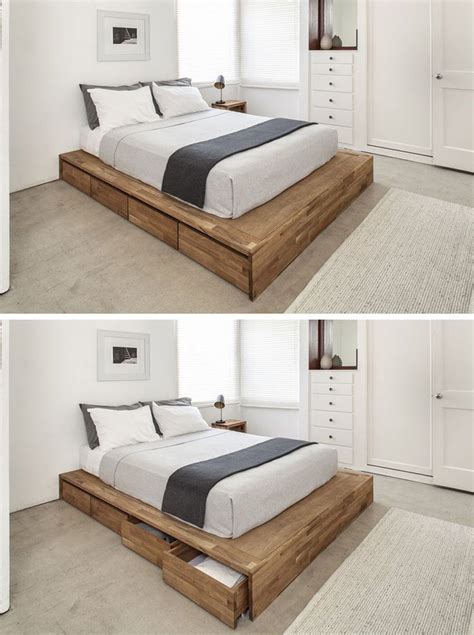 Courtesy of my diy home. 15 Bedroom Designs With DIY Bed Frames | Bed frame with ...