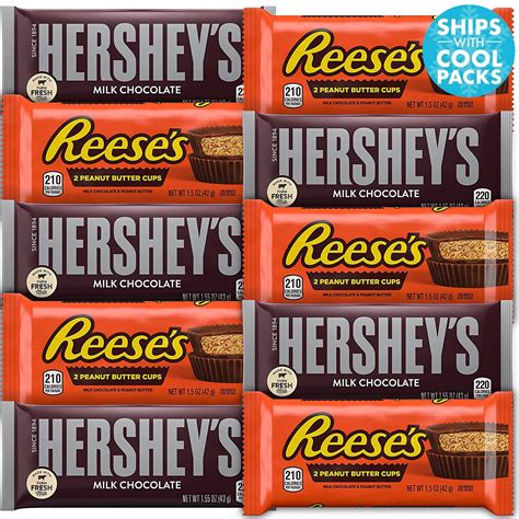 Buy Hersheys Milk Chocolate And Peanut Butter Cups Assortment Bulk 36