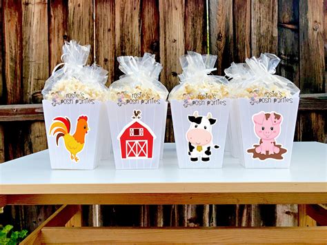 Farm Theme Birthday Party Favor Centerpiece Farm Animals Party Etsy