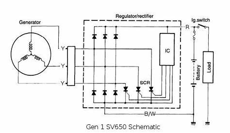 motorcycle rectifier regulator circuit diagram