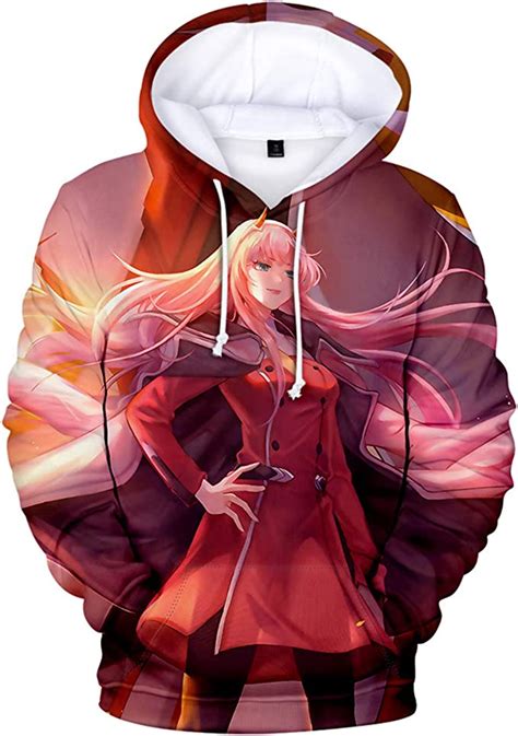 Japanese Anime Darling In The Franxx Hoodie Zero Two Cosplay Costume