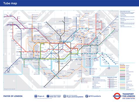 Printable & pdf maps of london, tube, underground & subway with informations about the tfl network map, the stations and the 11 lines & routes. London Underground Map - Fotolip