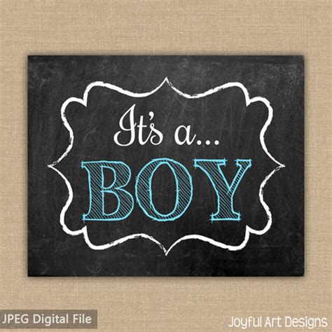 Gender Reveal Printable Sign Its A Boy Its A Girl Etsy