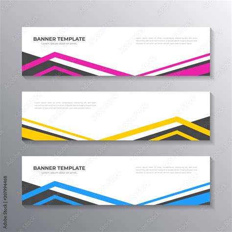 Business Banner Template Layout Background Design Corporate Geometric