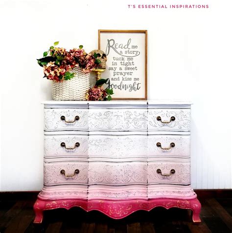Ombre Dresser Painted Furniture Home Decor Refinishing Furniture