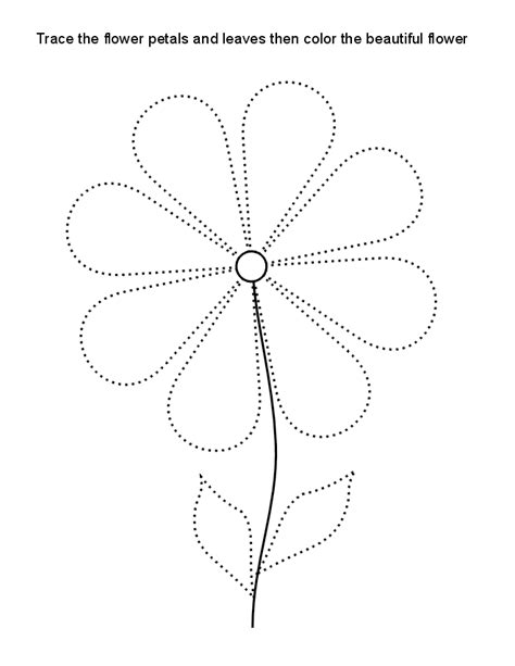 Free Flower Tracing Pattern Download Free Flower Tracing Pattern Png