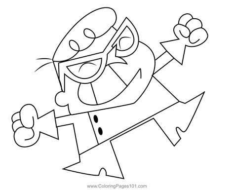 Angry Dexters Coloring Page For Kids Free Dexters Laboratory