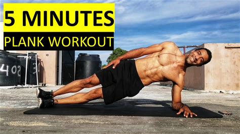 Abs Workout 5 Minutes Plank Challenge Youtube