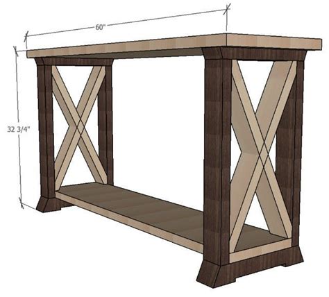 Dimension tables contain hierarchies that help to summarize data. BoX Leg Console Table - Sawdust Girl®