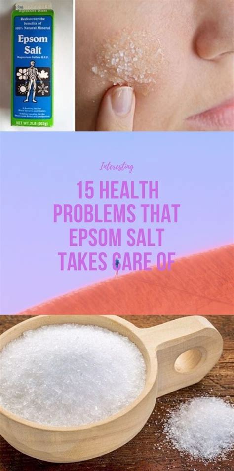 15 Health Problems That Epsom Salt Takes Care Of in 2020 ...