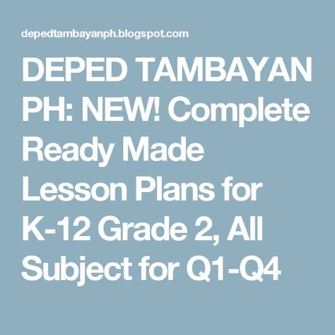 Instructional Materials Deped Tambayan Taga Deped Instructional Taga