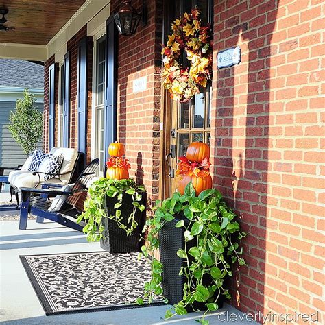 Easy Fall Planter Outdoor Fall Décor Cleverly Inspired