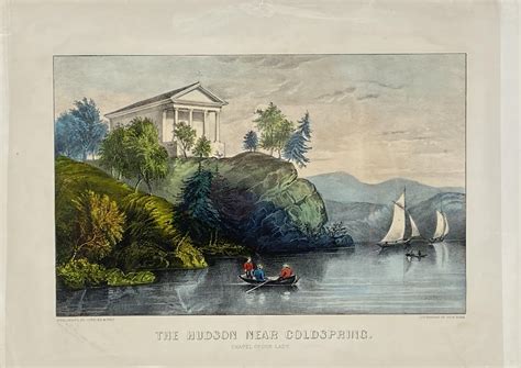 Lot Currier And Ives The Hudson Near Hand Colored Lithograph