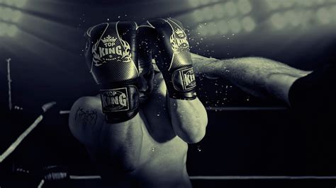Pair Of Black Top King Boxing Gloves Boxing Hd Wallpaper Wallpaper Flare