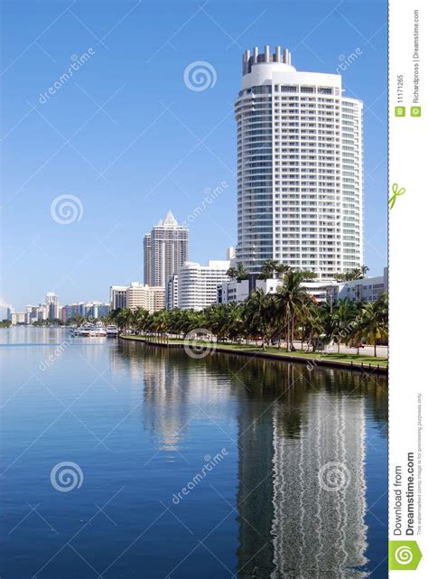 Miami Beach Luxury Condos And Hotels Stock Image Image