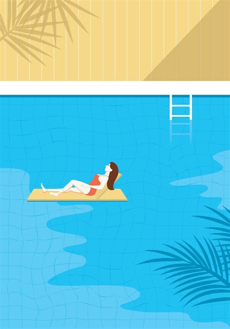 Vintage Swimming Pool Illustration 217626 Vector Art At Vecteezy