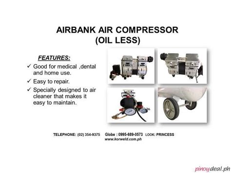 An air compressor is a pneumatic device that converts power (using an electric motor, diesel or gasoline engine, etc.) into potential energy stored in pressurized air (i.e., compressed air). Cutting Oil Manila - Philippines Buy and Sell Marketplace ...