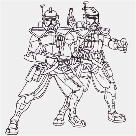 Easy To Color Clone Troopers Coloring Pages Print Color Craft