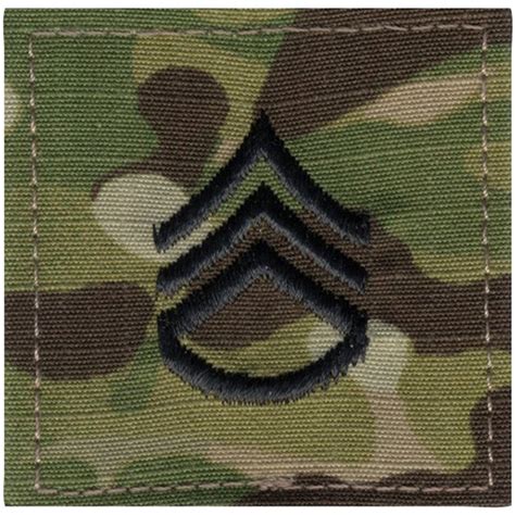 Official Us Made Embroidered Rank Insignia Staff Sergeant Patch