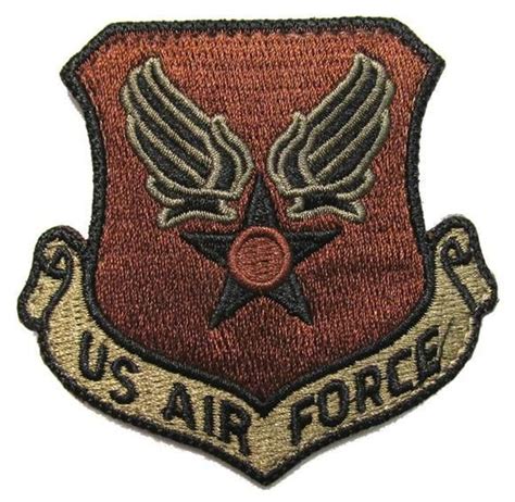 Us Air Force Wing And Star Ocp Patch Spice Brown Air Force Uniforms
