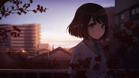 :) question and answer in the anime club. Aesthetic Anime Girl 1920x1080 Black Wallpapers - Wallpaper Cave